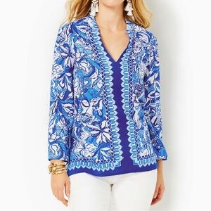 Lilly Pulitzer Luna Bay Tunic EUC
